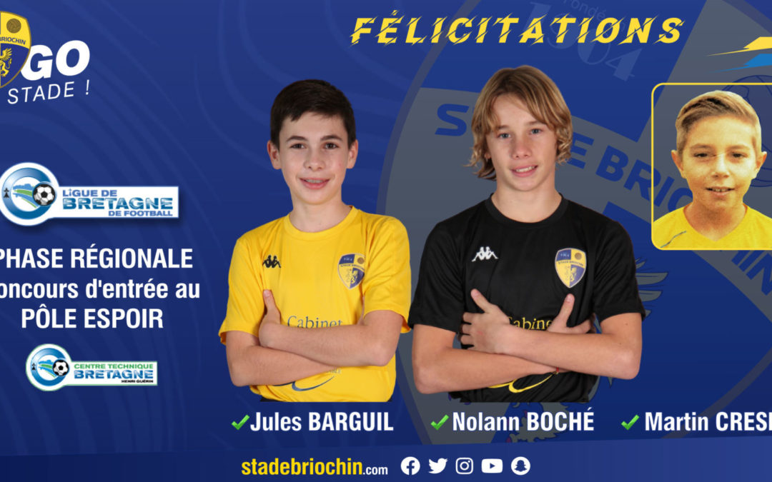 U13 Sélection phase régionale du concours d’entrée au Pôle Espoir