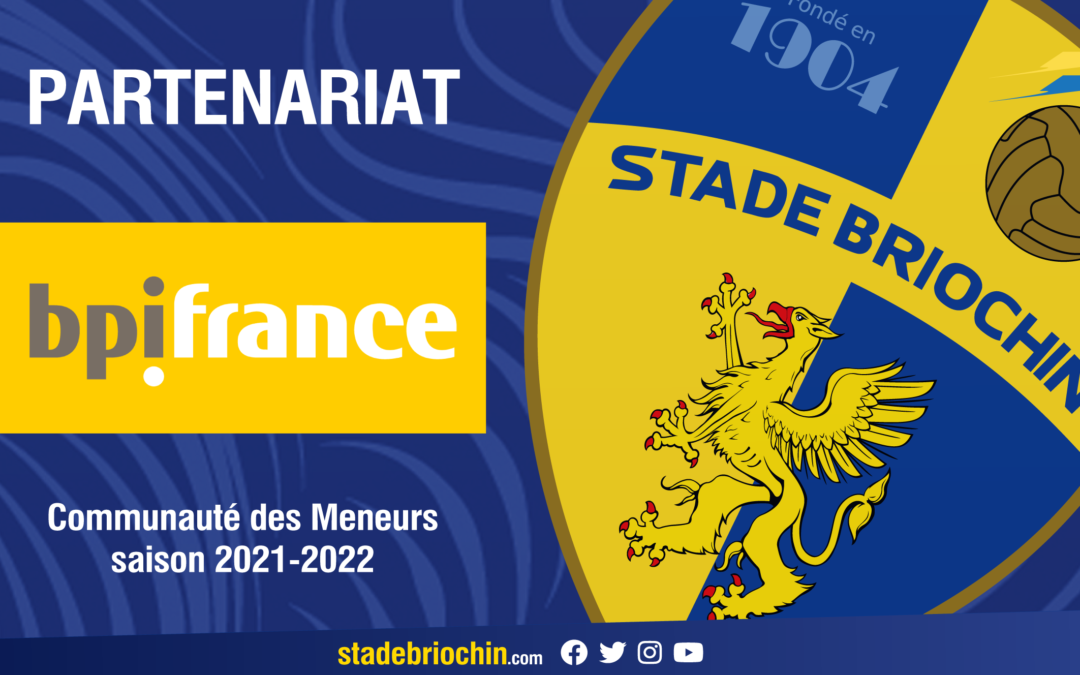 Le Stade Briochin rejoint Bpifrance pour la saison 2021-2022 !